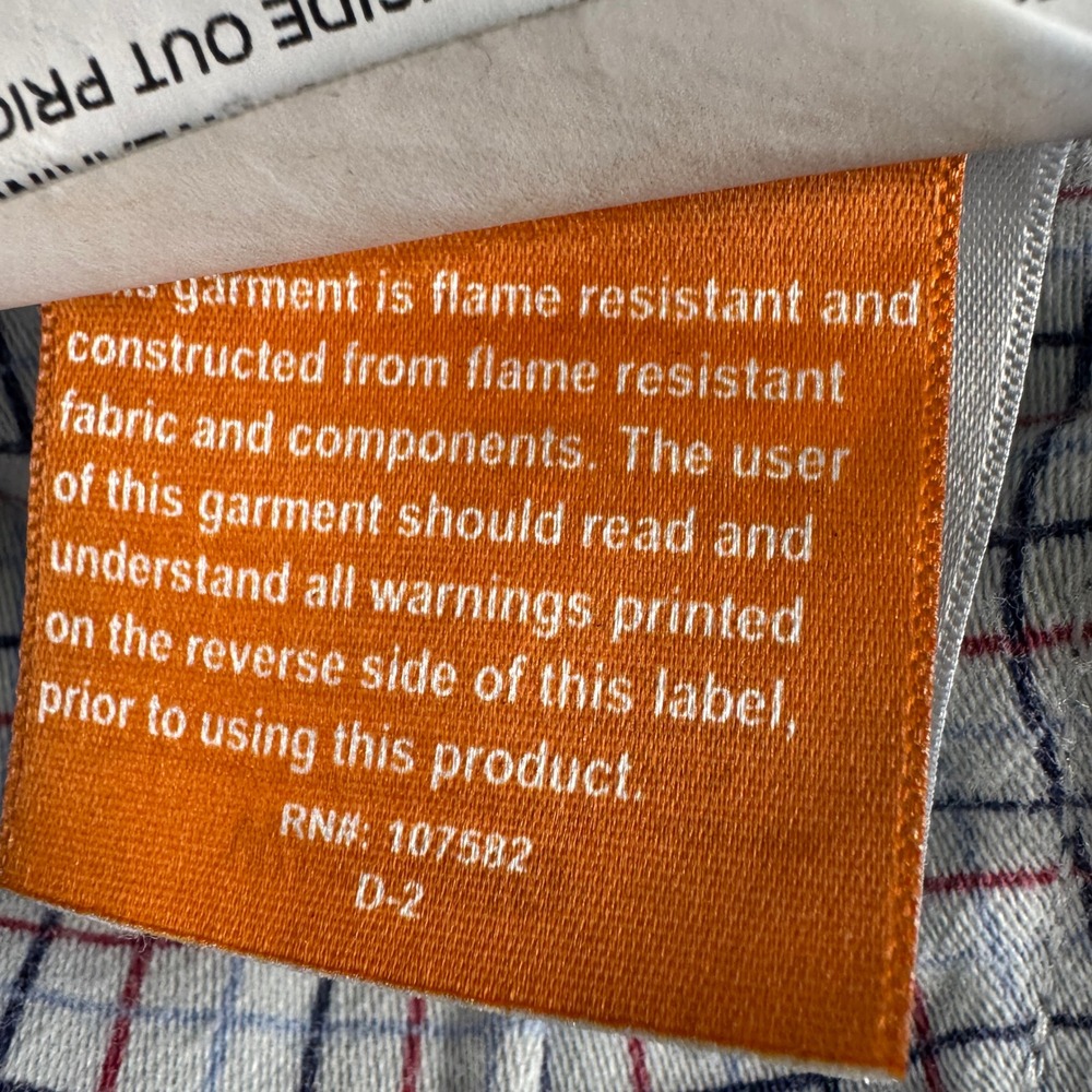 Tecgen FR Flame Resistant Denim Jeans Mens 42x30 Workwear Blue - Picture 9 of 13